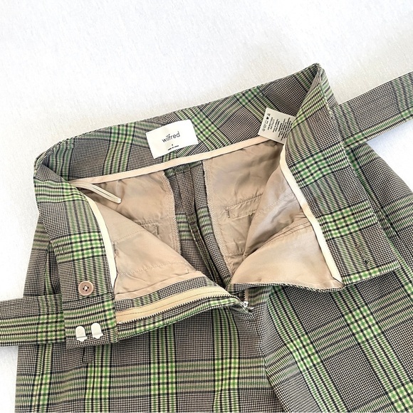 ARITZIA Wilfred Tie Front Plaid Pants - Picture 10 of 10